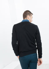 Load image into Gallery viewer, Hidden Placket Cardigan in Black