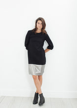 Load image into Gallery viewer, Border Dress in Black/Silver