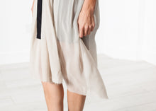 Load image into Gallery viewer, Chiffon Cape Back Dress in Sand