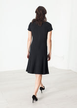 Load image into Gallery viewer, Lined Silhouette Dress in Black