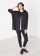 Load image into Gallery viewer, Unbalanced Cardigan in Black