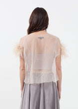 Load image into Gallery viewer, Organza Feather Top