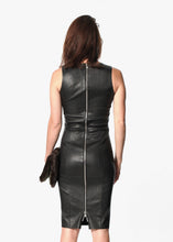 Load image into Gallery viewer, Iranta Leather Dress in Black